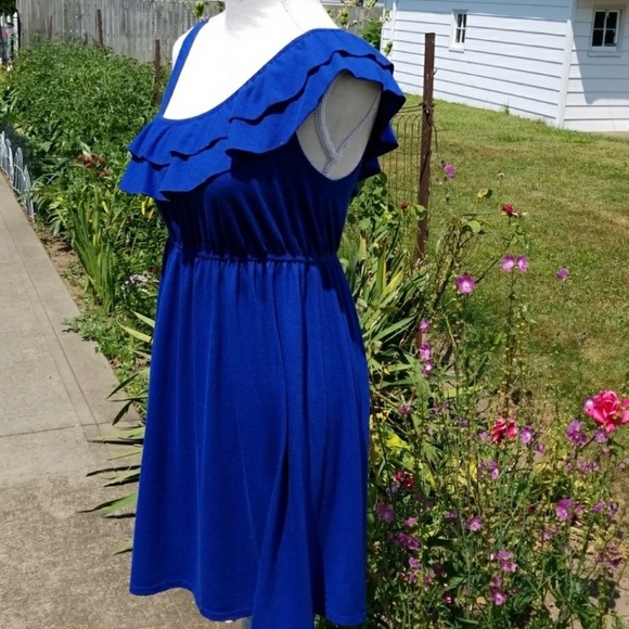 blue comfy dress - Picture 4 of 4